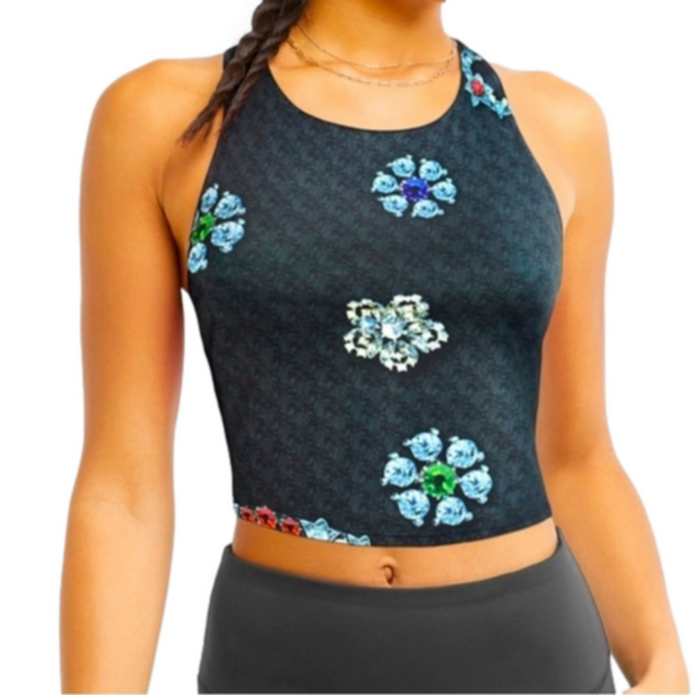 Champion C Bling Fitted Crop Top Women’s Size Medium